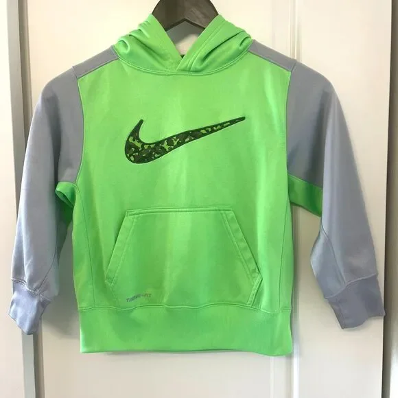 Nike Kids Boys Pullover Hoodie Sweatshirt Therma Fit Jacket Size XS - Picture 1 of 9